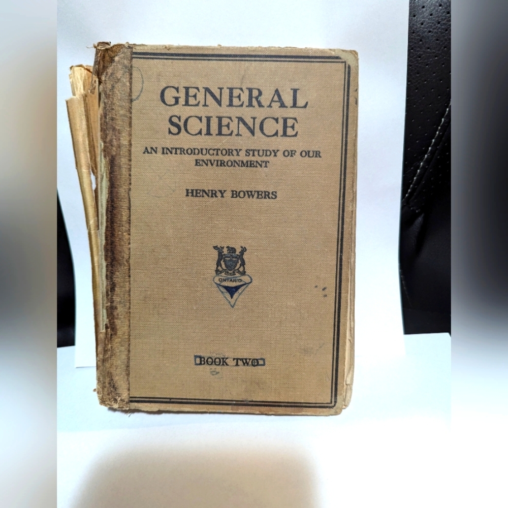 Vintage mid century General Science Grade 10 School book. Fair Condition  .